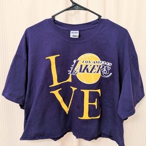 Los Angeles Lakers Vintage Crop Top